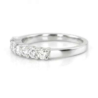 14K white gold 7 Stone Shared Prong Woman Diamond Ring (1/2 ct. tw.) - alternate view 4 thumbnail