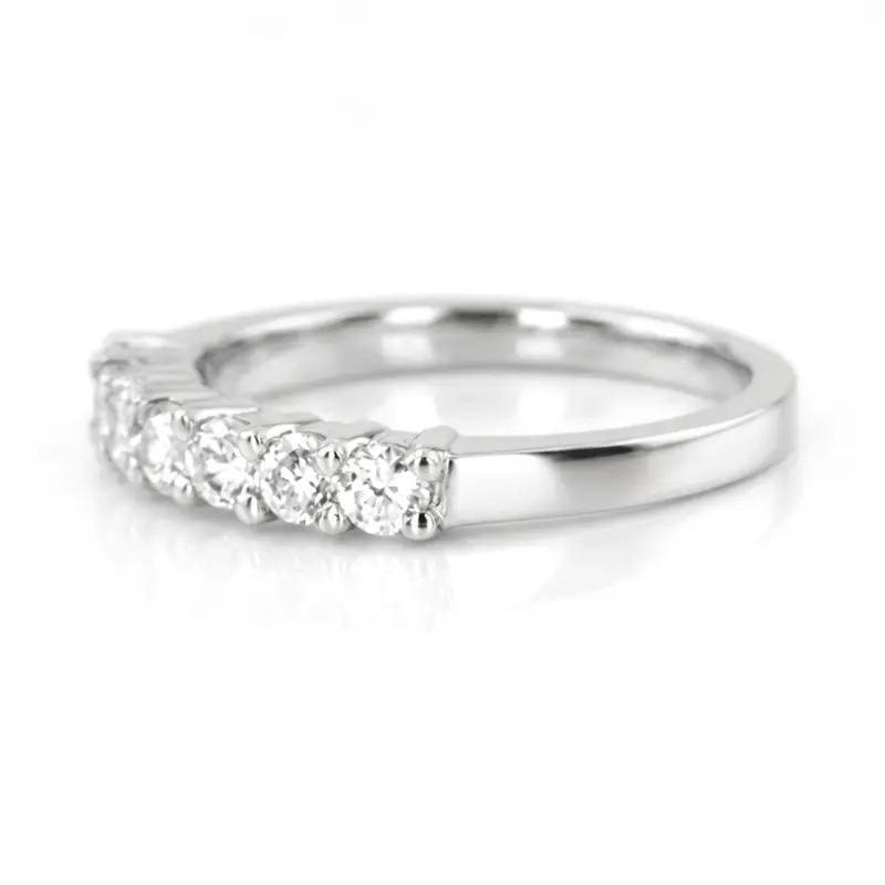14K white gold 7 Stone Shared Prong Woman Diamond Ring (1/2 ct. tw.) - alternate view 4