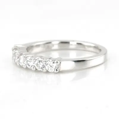 14K white gold 7 Stone Shared Prong Woman Diamond Ring (1 ct. tw.) - alternate view 2 thumbnail