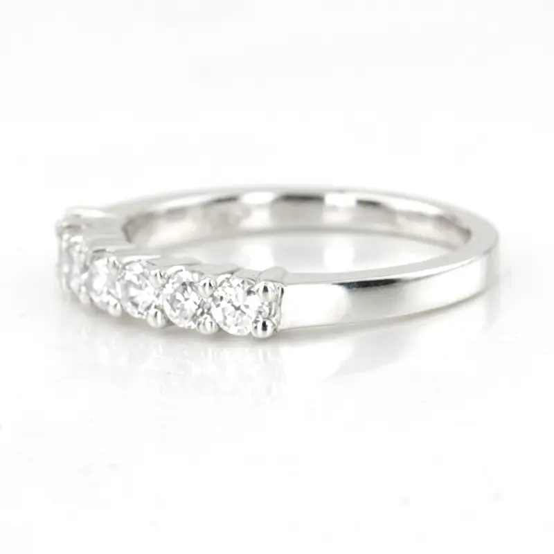 14K white gold 7 Stone Shared Prong Woman Diamond Ring (1 ct. tw.) - alternate view 2