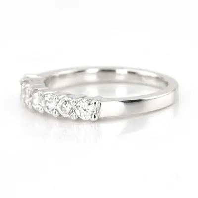 14K white gold 7 Stone Shared Prong Woman Diamond Ring (3/4 ct. tw.) - alternate view 3 thumbnail