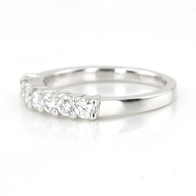 14K white gold 7 Stone Shared Prong Woman Diamond Ring (3/4 ct. tw.) - alternate view 3
