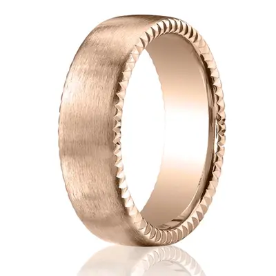 Benchmark 7.5mm Satin-Finished Rivet Coin Edging Band - view 2 of 6