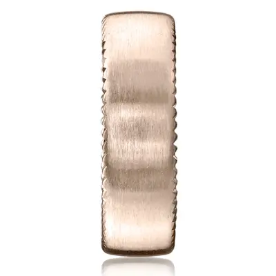14K pink gold 7.5mm. satin 7.5mm-Satin-Finished-Rivet-Coin-Edging-Band - alternate view 5 thumbnail