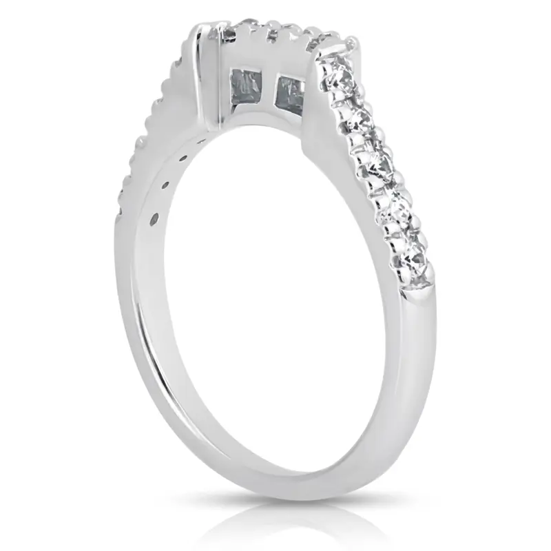14K white gold Matching Band With 0.22 ct. tw. For Diamond Bridal Ring 1 - alternate view 2