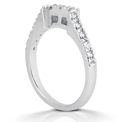 14K white gold Matching Band with 0.26 ct. for Diamond Bridal Ring - alternate view 4 thumbnail