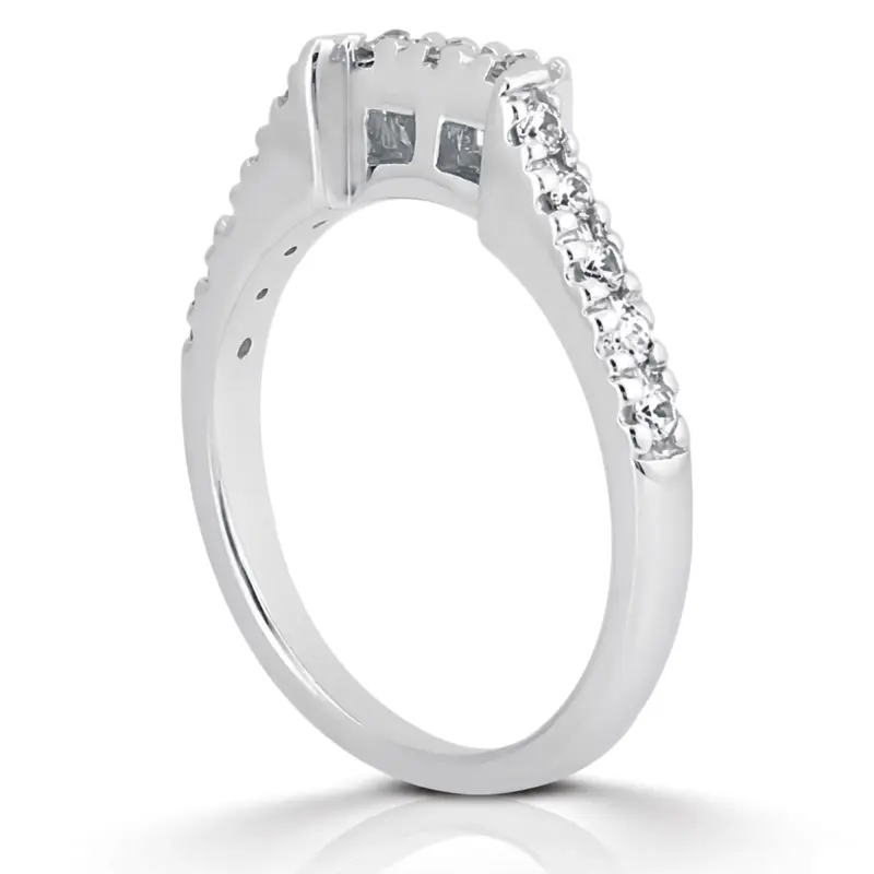 14K white gold Matching Band with 0.26 ct. for Diamond Bridal Ring - alternate view 4
