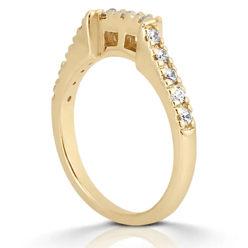 14K white gold Matching Band with 0.26 ct. for Diamond Bridal Ring - main view