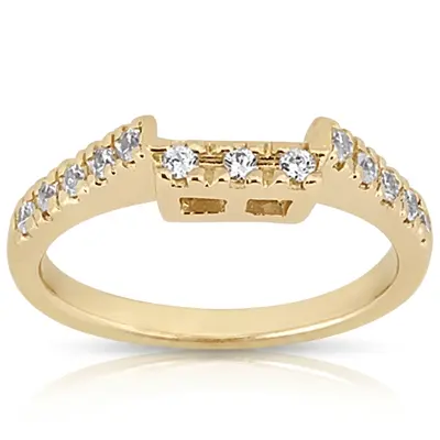 14K white gold Matching Band With 0.22 ct. tw. For Diamond Bridal Ring 1 - alternate view 4 thumbnail
