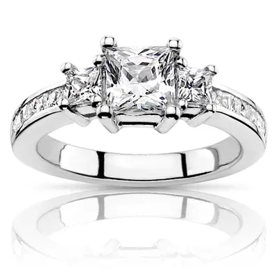 14K white gold Diamond Engagement Ring (0.69 ct. tw.) 1 - main view thumbnail