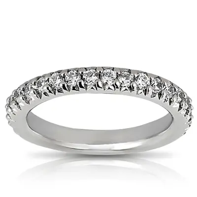 14K white gold 0.42 ct. Round Cut Prong Set Diamond Bridal Ring - alternate view 3 thumbnail