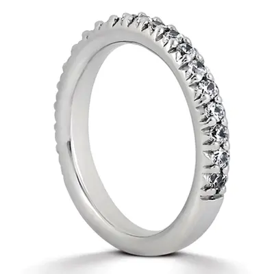 14K white gold 0.42 ct. Round Cut Prong Set Diamond Bridal Ring - alternate view 2 thumbnail