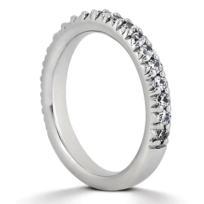 14K white gold 0.42 ct. Round Cut Prong Set Diamond Bridal Ring - alternate view 2