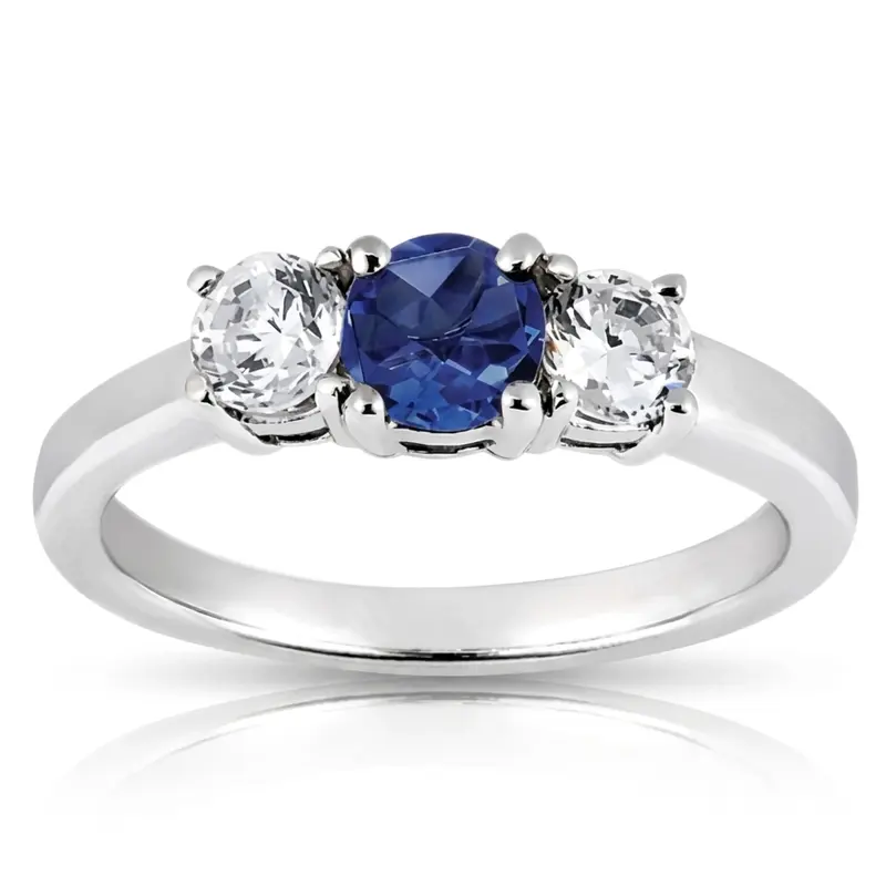 14K white gold Classic Three Stone Engagement (0.30 ct. tw.) - main view