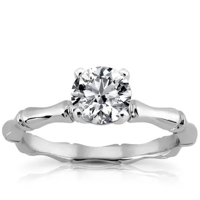 5 mm Moissanite Solitaire Bridal Ring