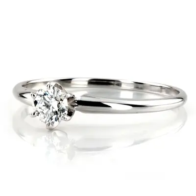 5 mm Moissanite Round Cut 6-Prong Classic Solitaire Engagement Ring alternate view