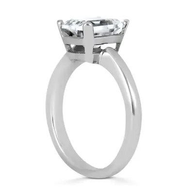 14K white gold Solitaire Diamond Bridal Ring (0.50ct) - alternate view 4 thumbnail