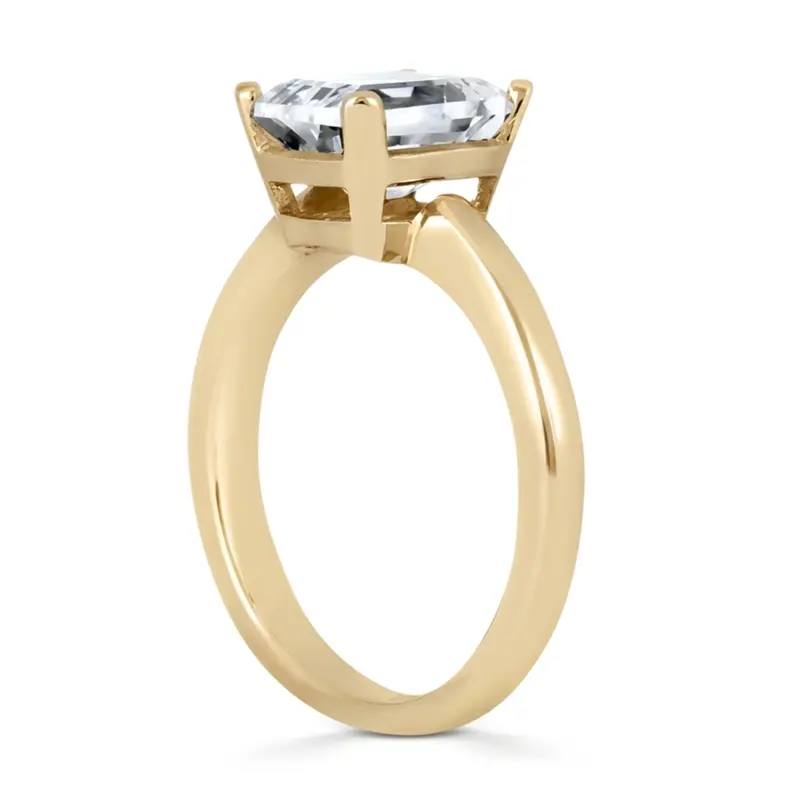 14K white gold Solitaire Diamond Bridal Ring (0.50ct) - alternate view 5