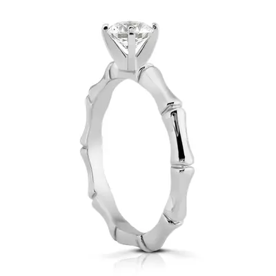 Solitaire Diamond Bridal Ring - view 2 of 4
