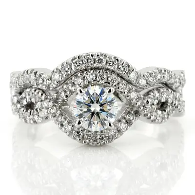 Infinity Design Diamond engagement Ring (0.39 ct. tw.) - view 1 of 6