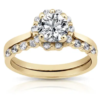 Halo Style Plain Shank Diamond Engagement Ring (0.20 ct. tw. ) alternate view