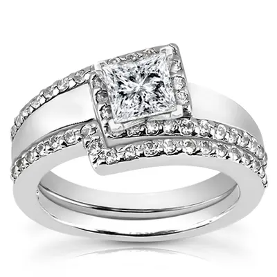 Bead Set Diamond Engagement Ring (0.22 ct. tw.)