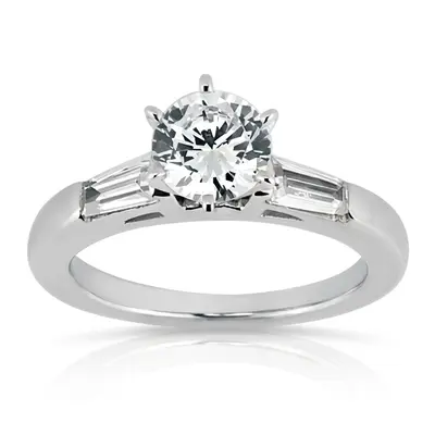 14K white gold 0.42 ct. Diamond Engagement Ring - alternate view 3 thumbnail