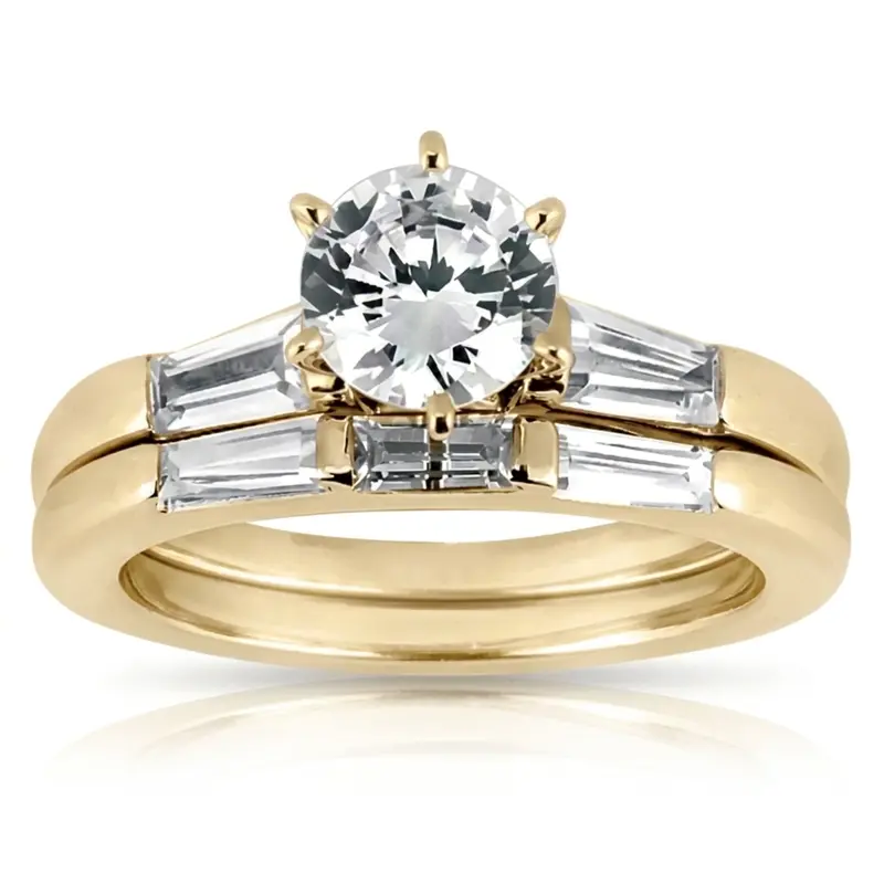 14K white gold 0.42 ct. Diamond Engagement Ring - alternate view 2