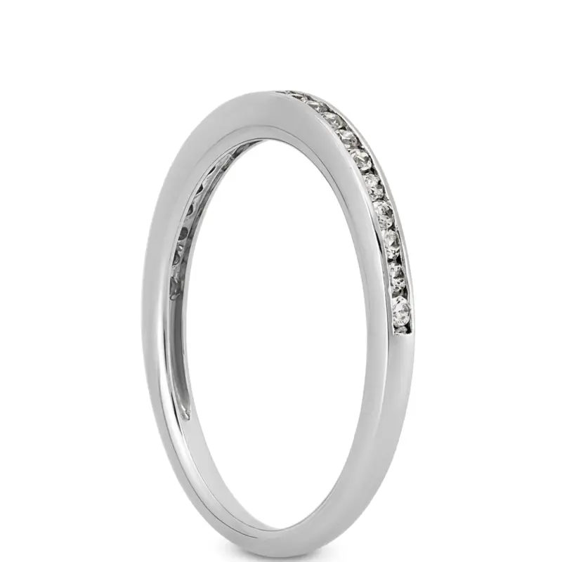 platinum 0.21 ct. Diamond Bridal Ring - alternate view 6