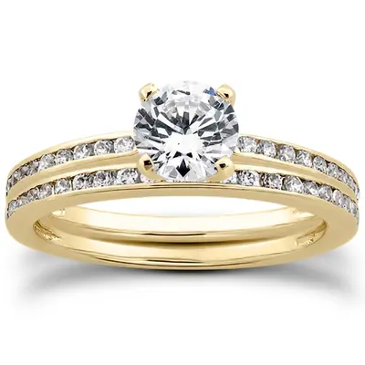 platinum 0.21 ct. Diamond Bridal Ring - alternate view 5 thumbnail