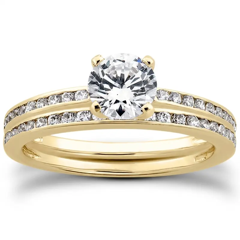 platinum 0.21 ct. Diamond Bridal Ring - alternate view 5