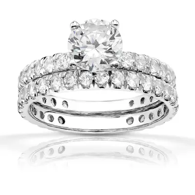14K white gold Micro Pave Set Woman Diamond Ring (1/2 ct. tw.) 1 - alternate view 5 thumbnail
