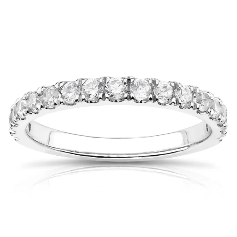 18K white gold Micro Pave Set Woman Diamond Ring (1/4 ct. tw.) - main view