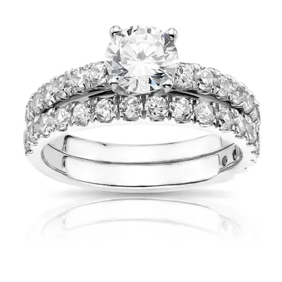 18K white gold Micro Pave Set Woman Diamond Ring (1/4 ct. tw.) - alternate view 3 thumbnail