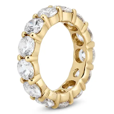 14K white gold Classic Shared Prong Diamond Eternity Band (5.25 ct. tw.) - alternate view 4 thumbnail