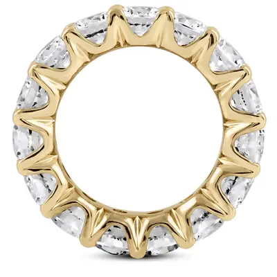 14K white gold 3.40ct Shared-Prong Diamond Eternity Wedding Band - alternate view 3 thumbnail
