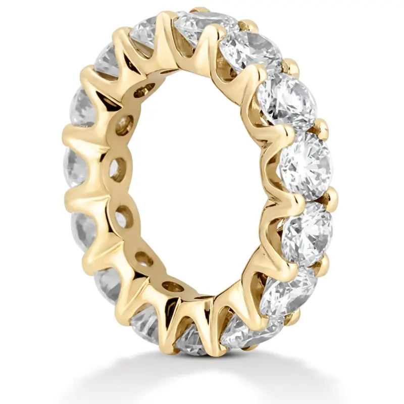 14K white gold 3.40ct Shared-Prong Diamond Eternity Wedding Band - alternate view 4
