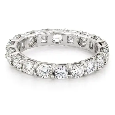 2.80 ct. Multi-shape Prong Set Diamond Eternity Wedding Band - view 1 of 4