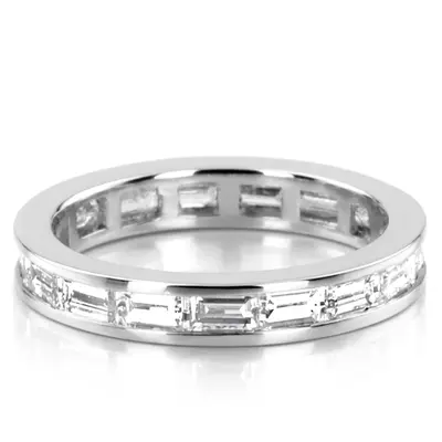 1.50 ct. Baguette Cut Channel Set Diamond Eternity Wedding Band - view 1 of 4
