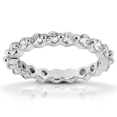 0.90 ct. Round Cut Diamond Eternity Wedding Band - view 1 of 4