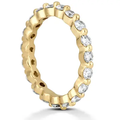 0.90 ct. Round Cut Diamond Eternity Wedding Band - view 2 of 4