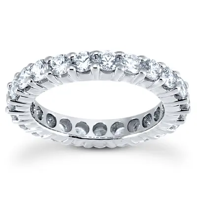 Classic Shared Prong Set Round Diamond Eternity Wedding Band (2.30 ct. tw) 1 - view 1 of 4