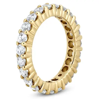 14K white gold Classic Shared Prong Set Round Diamond Eternity Wedding Band (2.30 ct. tw) 1 - alternate view 4 thumbnail