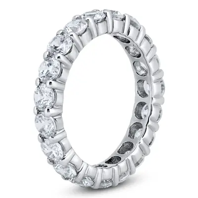 2.70 ct. Round Cut Diamond Eternity Wedding Band - view 2 of 4