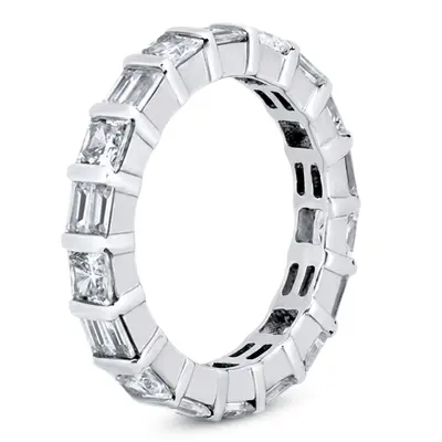 2.32 ct. tw. Multi-Shape Bar Set Diamond Eternity Wedding Band 1 - view 2 of 4