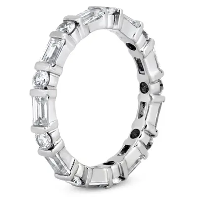 14K white gold 2.34 ct. tw. Diamond Eternity Wedding Band - alternate view 4 thumbnail