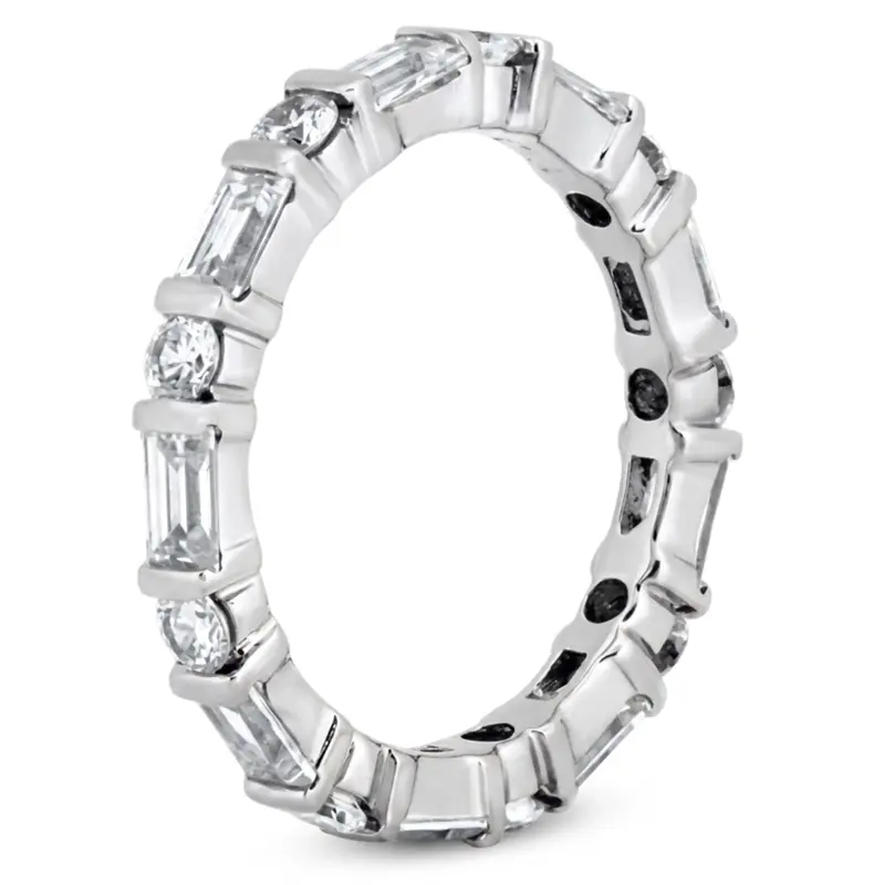 14K white gold 2.34 ct. tw. Diamond Eternity Wedding Band - alternate view 4