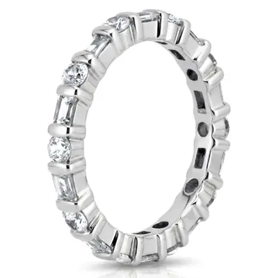 14K white gold 1.53 ct. tw. Diamond Eternity Wedding Band 1 - alternate view 4 thumbnail
