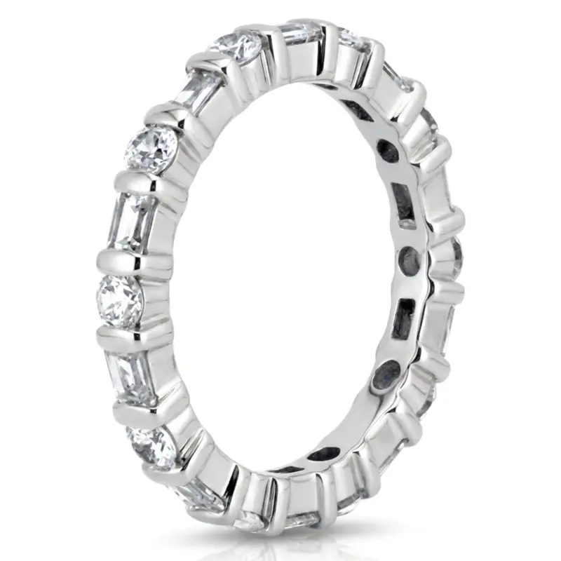 14K white gold 1.53 ct. tw. Diamond Eternity Wedding Band 1 - alternate view 4