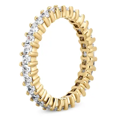 14K white gold 1.40 ct. Shared Prong Set Princesss Cut Diamond Eternity Wedding Band - alternate view 4 thumbnail